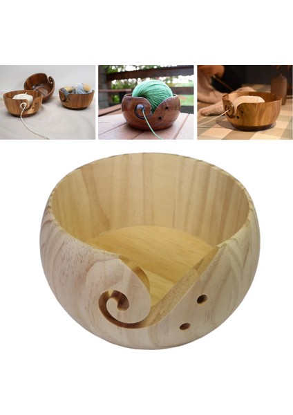 Örgü Ipliği Doğal Ahşap Için Kapaklı Ahşap I Kase Depolama (Yurt Dışından) indirimleri