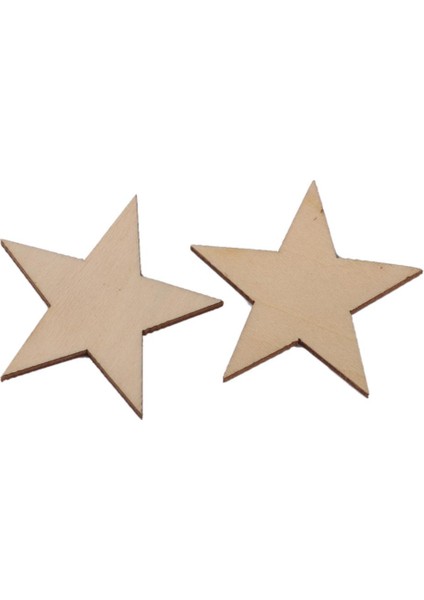 50/25/10 Ahşap Yıldız Zanaat Scrapbooking Süsleme 50 40MM (Yurt Dışından) fiyatları