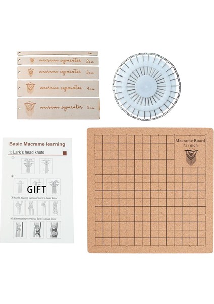 Düğüm Ipi Ölçme Tığ Için Makrome Tahtası ve Pimler Örgü I (Yurt Dışından) fiyatları