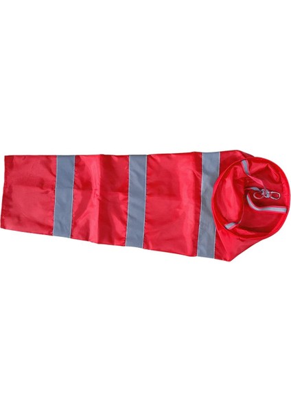 Açı Çiftliği Için Windsock Rüzgar Ölçümü Çorap Çantası Kırmızı 80CM (Yurt Dışından)