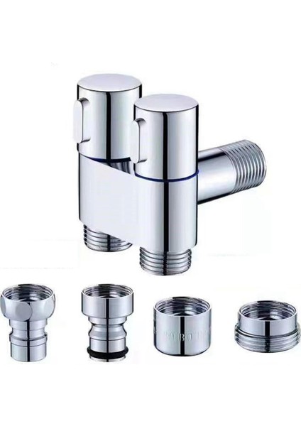 Üç Yönlü Açı Durdurucu Musluk Işı G1/2 Diş Doldurma, 3 Çıkışlı (Yurt Dışından) fiyatları