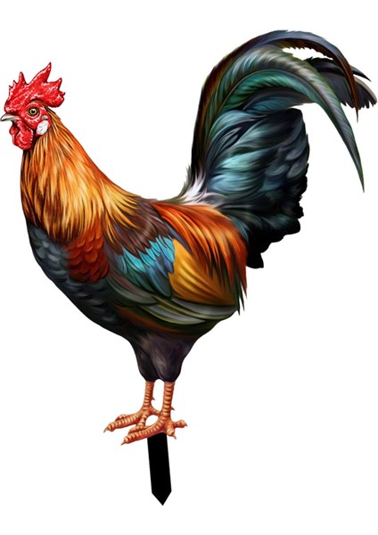 Heykeli Kazık Tavuk Heykeli Veranda Için Kazıkları (Yurt Dışından) fırsatları