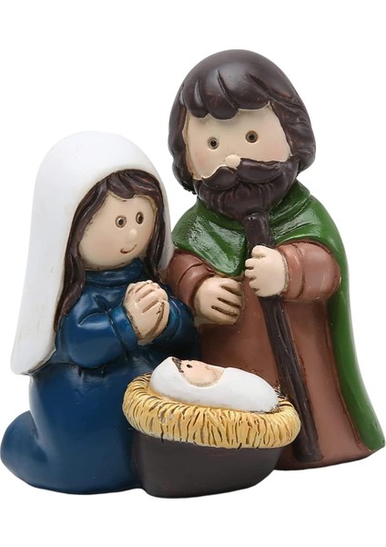 Aile Heykelcik Ev I Dekorasyon Noel Katolik Joseph Işil (Yurt Dışından)