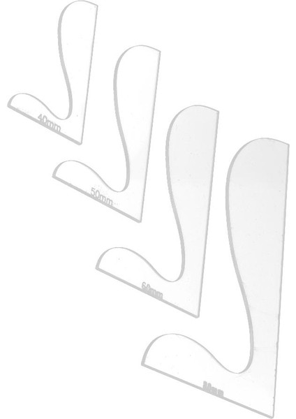 4 Spec Akrilik Leathercraft Çanta Cüzdan Köşesi A (Yurt Dışından)