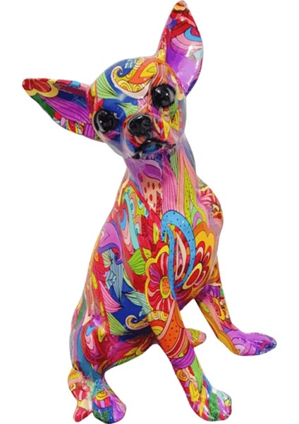 Oturma Odası Odası B Için Graffiti Chihuahua Heykeli Süsleme El I (Yurt Dışından) indirimleri