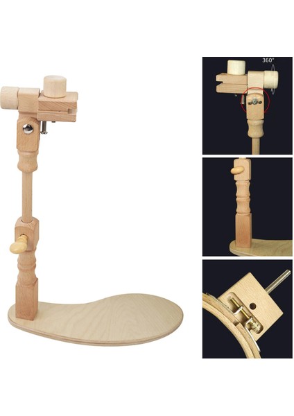 Ahşap Çapraz Dikiş Raf Nakış Tur Standı Dıy Sanat El Yapımı Çerçeve Tutucu 38X10 cm Ahşap (Yurt Dışından) fırsatları