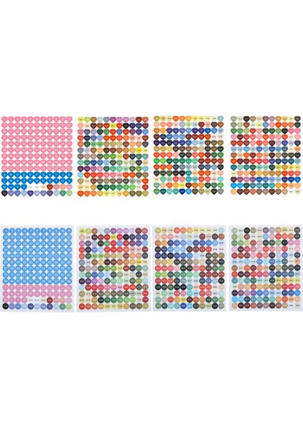 8x Dmc Numarası Çıkartmalar Kutusu Yuvarlak Için Kullanımı Numarası Çıkartmalar (Yurt Dışından)