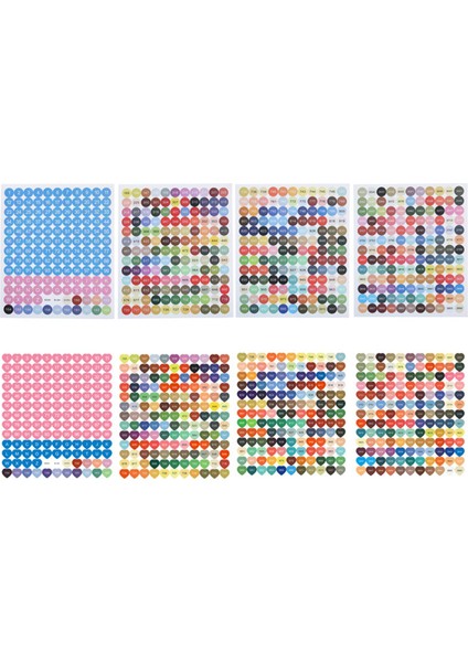 8x Dmc Numarası Çıkartmalar Kutusu Yuvarlak Için Kullanımı Numarası Çıkartmalar (Yurt Dışından) fiyatları