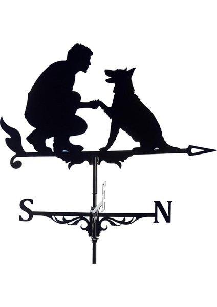 Demir Açık Braket Weathervan Cupolas Scene Köpek 1 (Yurt Dışından) fiyatları