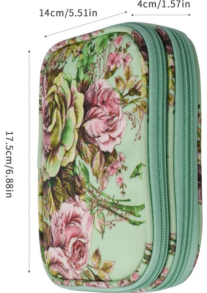 1 Boş Örgü Dairesel Çanta Depolama Ör Çift Fermuarlı Yeşil Şık (Yurt Dışından) indirimleri