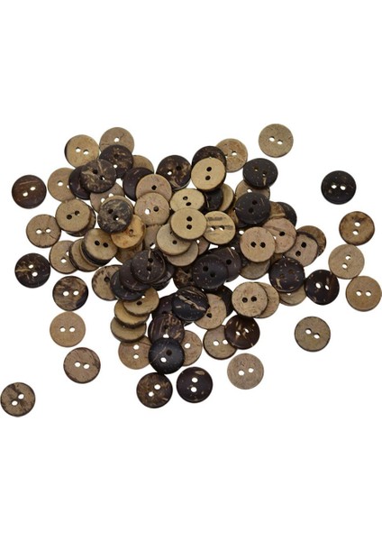 Çok 200 12.5mm Ahşap Ş Düğmeleri 2 Kart Yapımı Dıy El Sanatları Dekor (Yurt Dışından) indirimleri