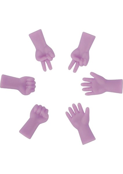 6 Adet Örgü Örtüsü Tıpaları "rock-Scissor-Kağıt '' (Yurt Dışından)