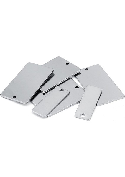 Blesiya 10 Metal Düz Boş Damgalama Kolye Charms Takı Yapımı 18X32MM (Yurt Dışından) fırsatları