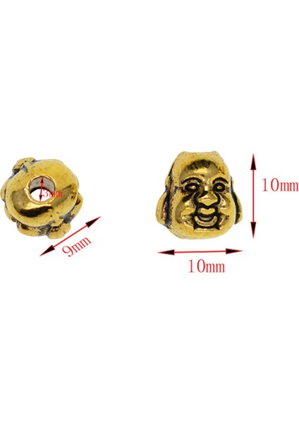 30 Buda Başı , Yoga Bileklik Spacer Charm, Dıy Altın (Yurt Dışından)