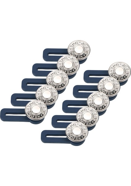 10 Jean Genişletici Düğ Ayarlanabilir Geri Çekilebilir Bel Düğmesi Genişletici Mektup (Yurt Dışından)