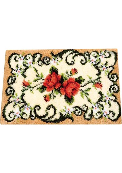 Ik Minder Halı Yapımı Için Çiçek Mandalı Komple Kit (Yurt Dışından)