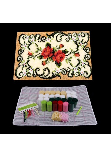 Ik Minder Halı Yapımı Için Çiçek Mandalı Komple Kit (Yurt Dışından) modelleri