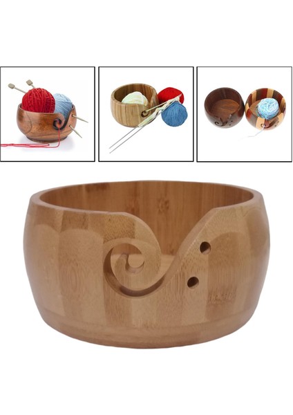 Örgü Ipliği Dia 17.5cm Için Kapaklı Ahşap I Kase Depolama (Yurt Dışından) modelleri