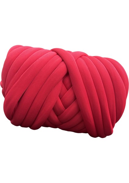 1000G Tıknaz Iplik Kol Örgü Ipliği Jumbo Boru Şeklindeki Iplik Eşarp Kazakları Için Hacimli Iplik Kırmızı (Yurt Dışından)