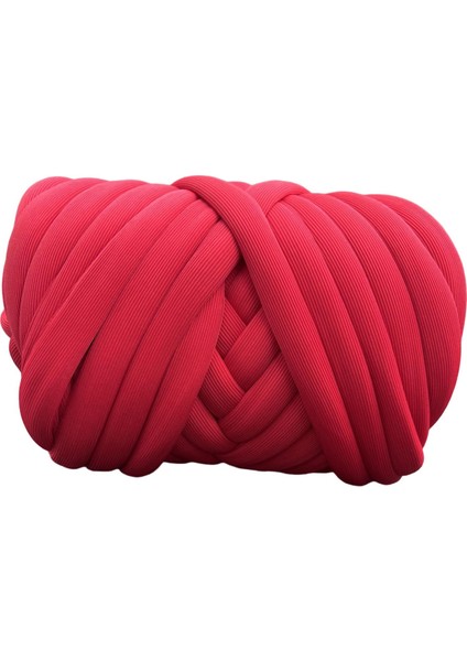 1000G Tıknaz Iplik Kol Örgü Ipliği Jumbo Boru Şeklindeki Iplik Eşarp Kazakları Için Hacimli Iplik Kırmızı (Yurt Dışından) indirimleri