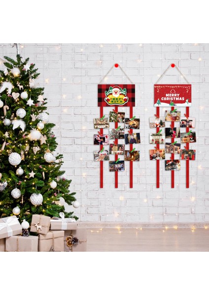 Festival Oturma Odası Noel Dekorasyon Noel Baba Için 2 Noel Kartı (Yurt Dışından) modelleri