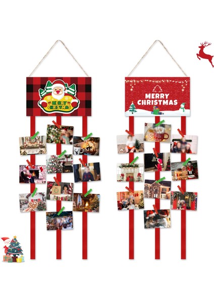 Festival Oturma Odası Noel Dekorasyon Noel Baba Için 2 Noel Kartı (Yurt Dışından) indirimleri