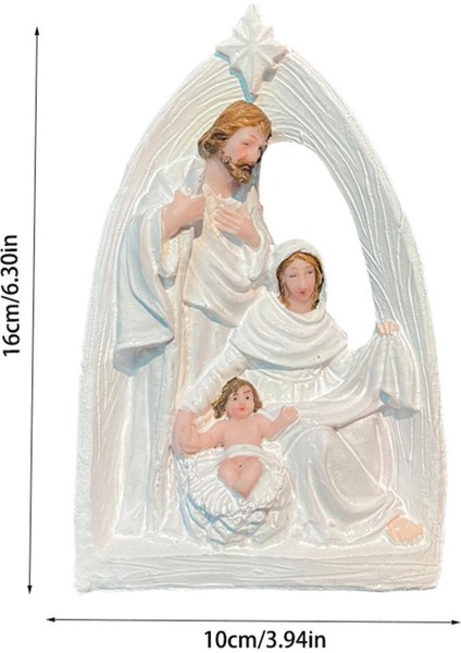 Odası Şömine Tezgahı Için Noel Isa'nın Doğuşu Heykelcik Reçine Süsleme (Yurt Dışından) fiyatları