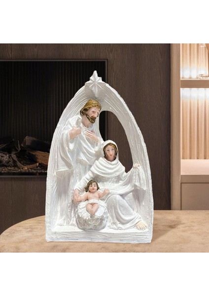 Odası Şömine Tezgahı Için Noel Isa'nın Doğuşu Heykelcik Reçine Süsleme (Yurt Dışından) indirimleri