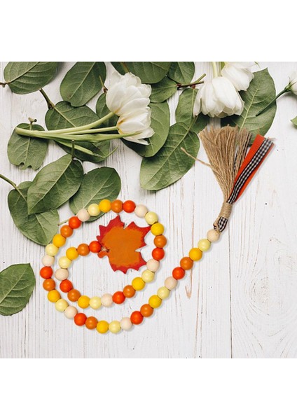 Ahşap Püskül Ülke Çelenk Kolye Dekor Dua 60 cm Akçaağaç Yaprağı (Yurt Dışından) modelleri