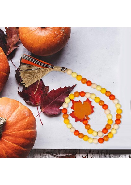 Ahşap Püskül Ülke Çelenk Kolye Dekor Dua 60 cm Akçaağaç Yaprağı (Yurt Dışından) indirimleri