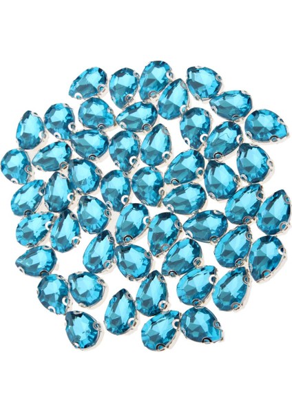 50 Parça Kristal Rhinestones Flatback Boncuk Süsler Giyim Azure Dikiş (Yurt Dışından) indirimleri