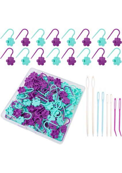 108PCS Tığ Işi Ş Işaretleri Tığ Işi Pimleri Şık 8pc Tığ Işi Ekleri Için Örgü (Yurt Dışından)