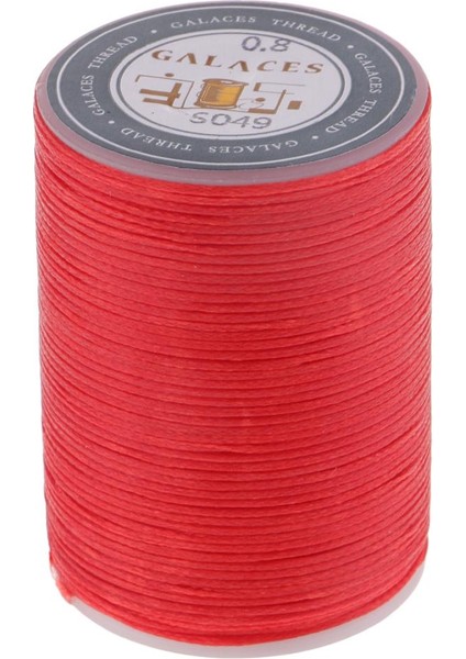 Dikiş Dıy Takı Yapımı Için 0.8mm Düz Mumlu Polyester Iplik - Kırmızı (Yurt Dışından)