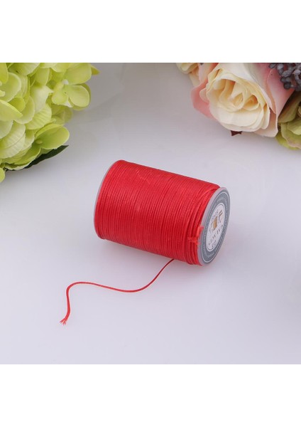 Dikiş Dıy Takı Yapımı Için 0.8mm Düz Mumlu Polyester Iplik - Kırmızı (Yurt Dışından)