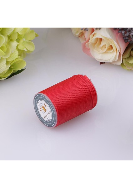 Dikiş Dıy Takı Yapımı Için 0.8mm Düz Mumlu Polyester Iplik - Kırmızı (Yurt Dışından)