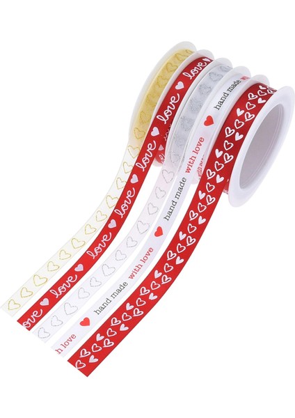 Kurdeleler Sevgililer Günü Hediye Paketleme Kurdelesi Dıy El Sanatları Saç 5 (Yurt Dışından)