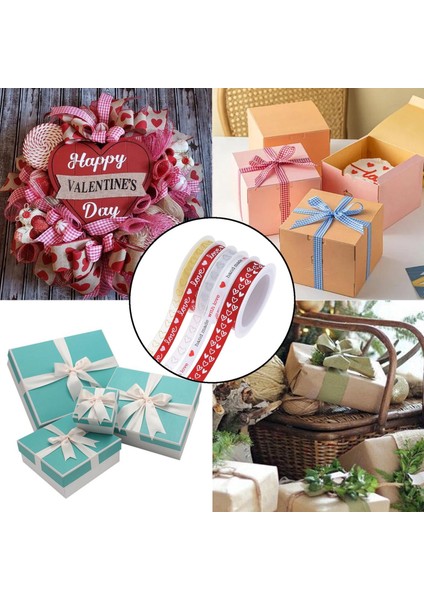 Kurdeleler Sevgililer Günü Hediye Paketleme Kurdelesi Dıy El Sanatları Saç 5 (Yurt Dışından) fırsatları