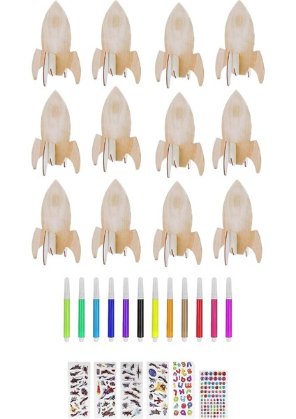 Ahşap Şekiller Art Craft Cadılar I I Için Bitmemiş Ahşap Kesikler 12 Aksesuarlar (Yurt Dışından) indirimleri