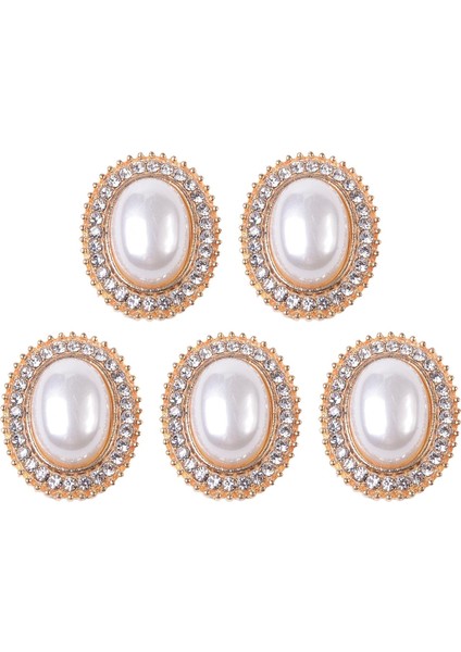 Dıy El Sanatları C Için 5 Rhinestone Düğ Bezemeler Flatback (Yurt Dışından)