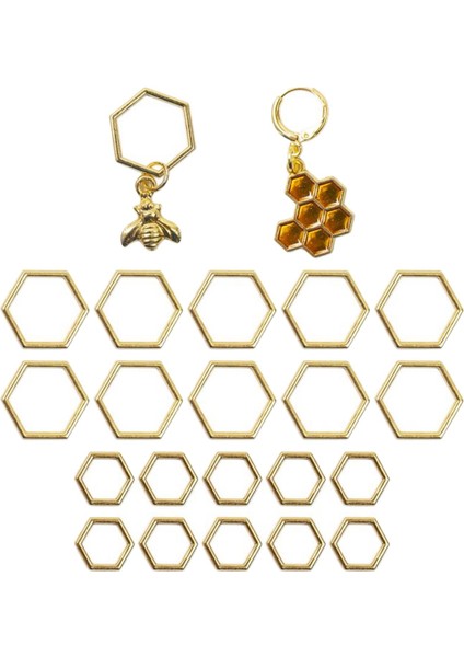 22 Parça Örgü Tığ Işaretleyici El Sanatları Çinko Alaşımı (Yurt Dışından) modelleri