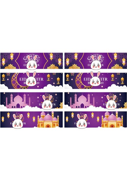 8 Eid Mubarak Su Şişesi Tavşan (Yurt Dışından)