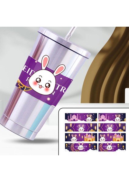 8 Eid Mubarak Su Şişesi Tavşan (Yurt Dışından) indirimleri