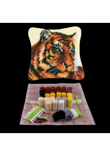 Tiger Mandalı Halı Setleri Başlayanlar Şkinler Için Iılıfı Yapımı 43X43CM (Yurt Dışından) modelleri