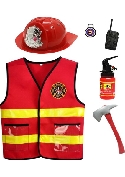 Çocuklar Için Itfaiyeci Ği Itfaiyeci Kostümü Çocuklar Çocuk Kı 6 (Yurt Dışından)