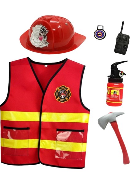 Çocuklar Için Itfaiyeci Ği Itfaiyeci Kostümü Çocuklar Çocuk Kı 6 (Yurt Dışından) fiyatları