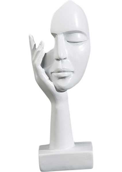 Basit Yaratıcı Kadınlar Çalışma Odası Yatak Odası Dekorasyonu Için Sanat Heykeli Beyaz (Yurt Dışından)