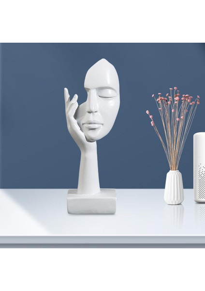 Basit Yaratıcı Kadınlar Çalışma Odası Yatak Odası Dekorasyonu Için Sanat Heykeli Beyaz (Yurt Dışından) modelleri
