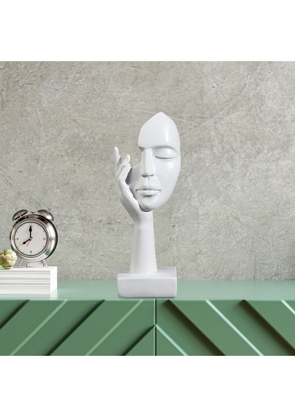 Basit Yaratıcı Kadınlar Çalışma Odası Yatak Odası Dekorasyonu Için Sanat Heykeli Beyaz (Yurt Dışından) indirimleri