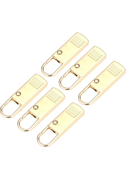 6'lı Paket Metal Çıkarılabilir Fermuar Sabitleyici Fermuar Etiketleri Çantalar Için Çekme Ucu, Altı (Yurt Dışından)