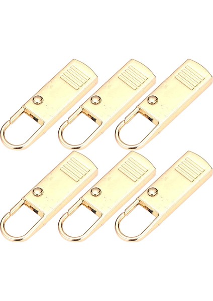 6'lı Paket Metal Çıkarılabilir Fermuar Sabitleyici Fermuar Etiketleri Çantalar Için Çekme Ucu, Altı (Yurt Dışından) fiyatları